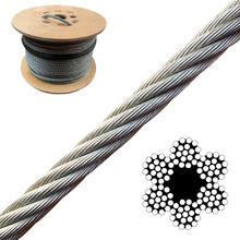 Load image into Gallery viewer, 6x19 Fibre Core Galvanised Wire Rope 100m Reel