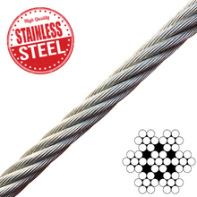 Load image into Gallery viewer, 7x7 Stainless Steel Wire Rope Per Meter