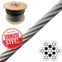 Load image into Gallery viewer, 7x7 Stainless Steel Wire Rope Bulk Buy Reel