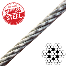 Load image into Gallery viewer, 7x7 Stainless Steel Wire Rope Per Meter
