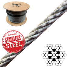 Load image into Gallery viewer, 7x7 Stainless Steel Wire Rope Bulk Buy Reel
